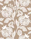 Pomegranates Fruits Beige Pattern