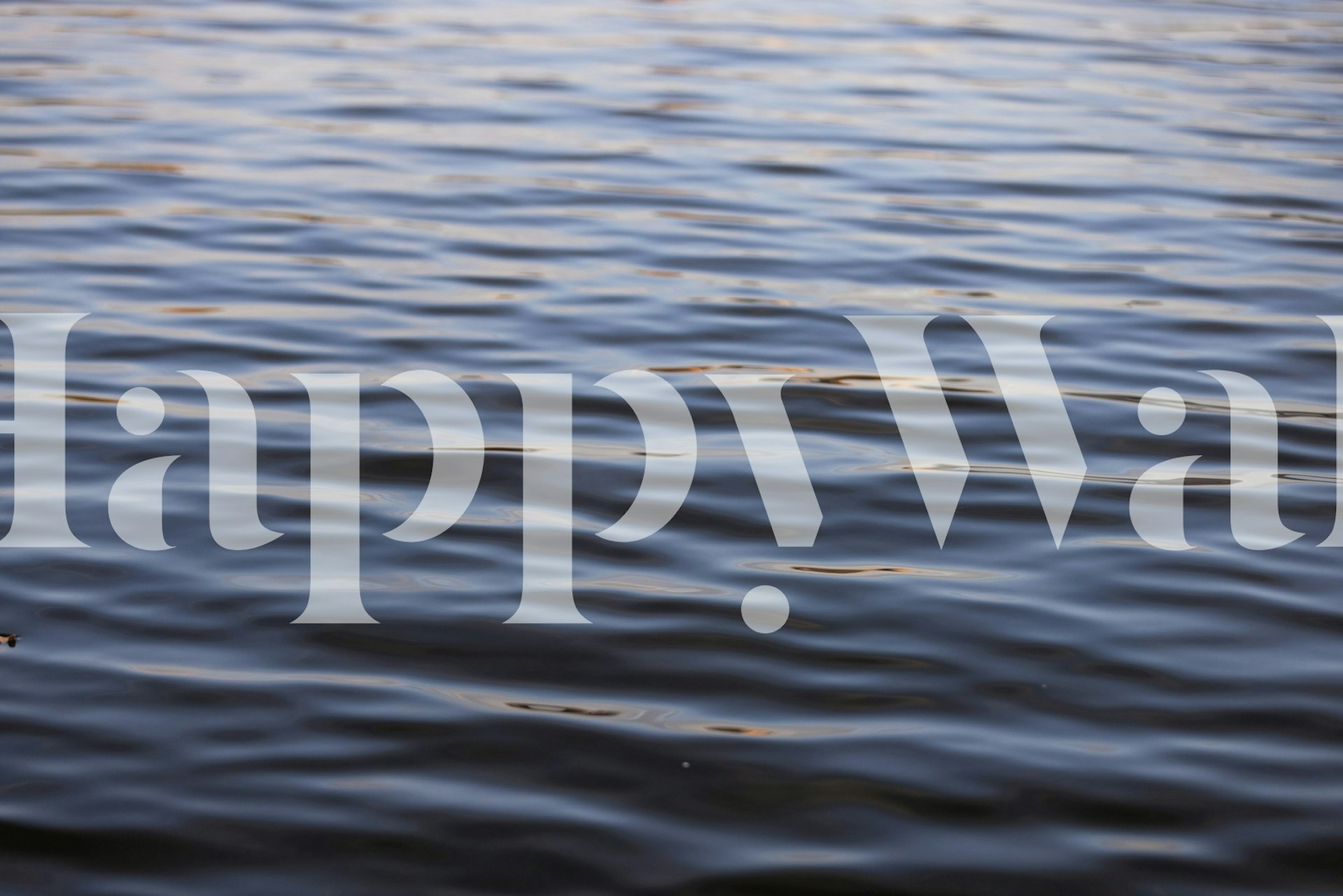 Blue calm waters wallpaper in a stylish room