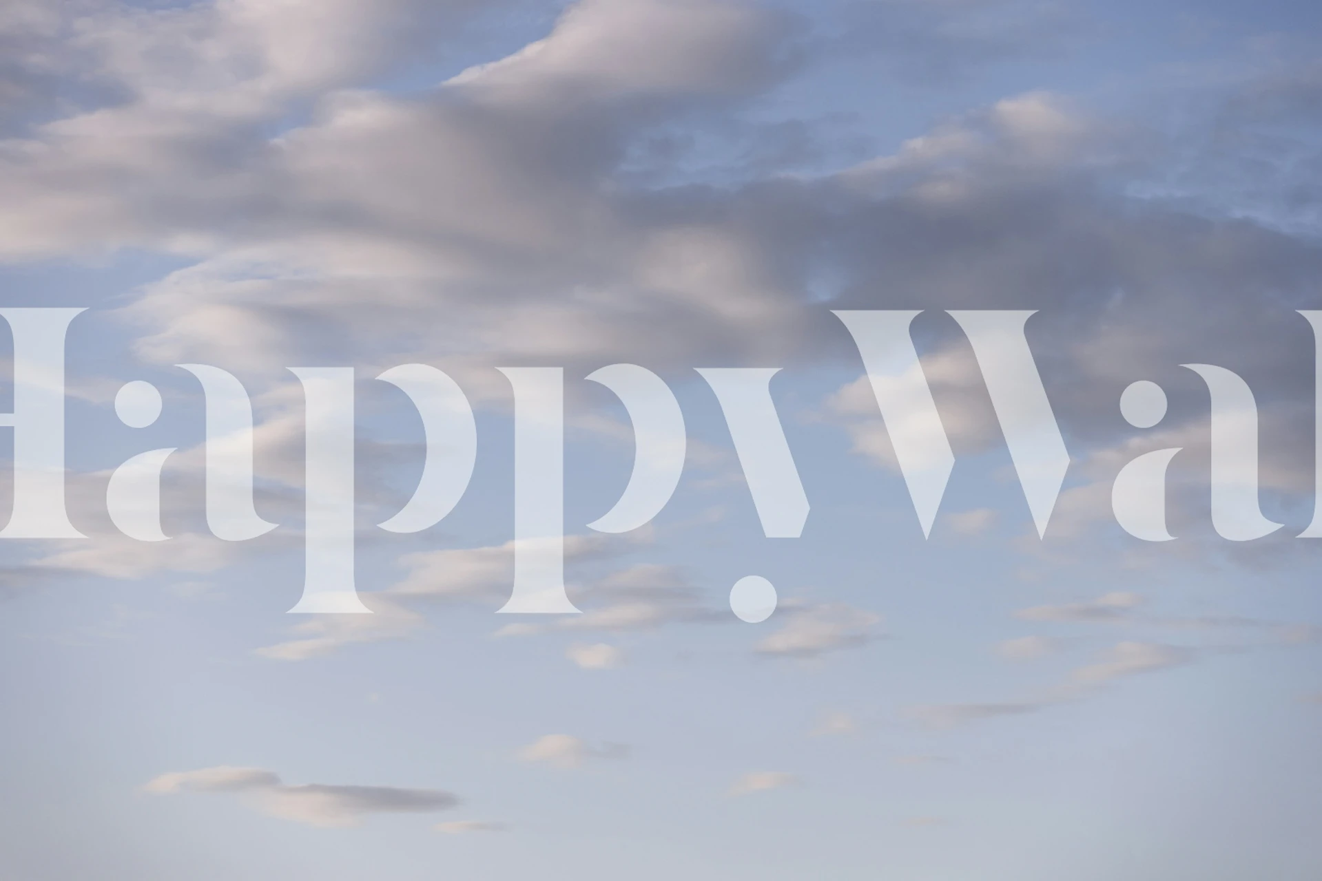 Papier peint Serene Sky dans une pièce