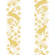 Bunny stripes - yellow on white