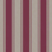 Boho Stripes - Gray and Dark Mauve tapet