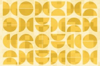 Yellow Art Deco Bauhaus wallpaper
