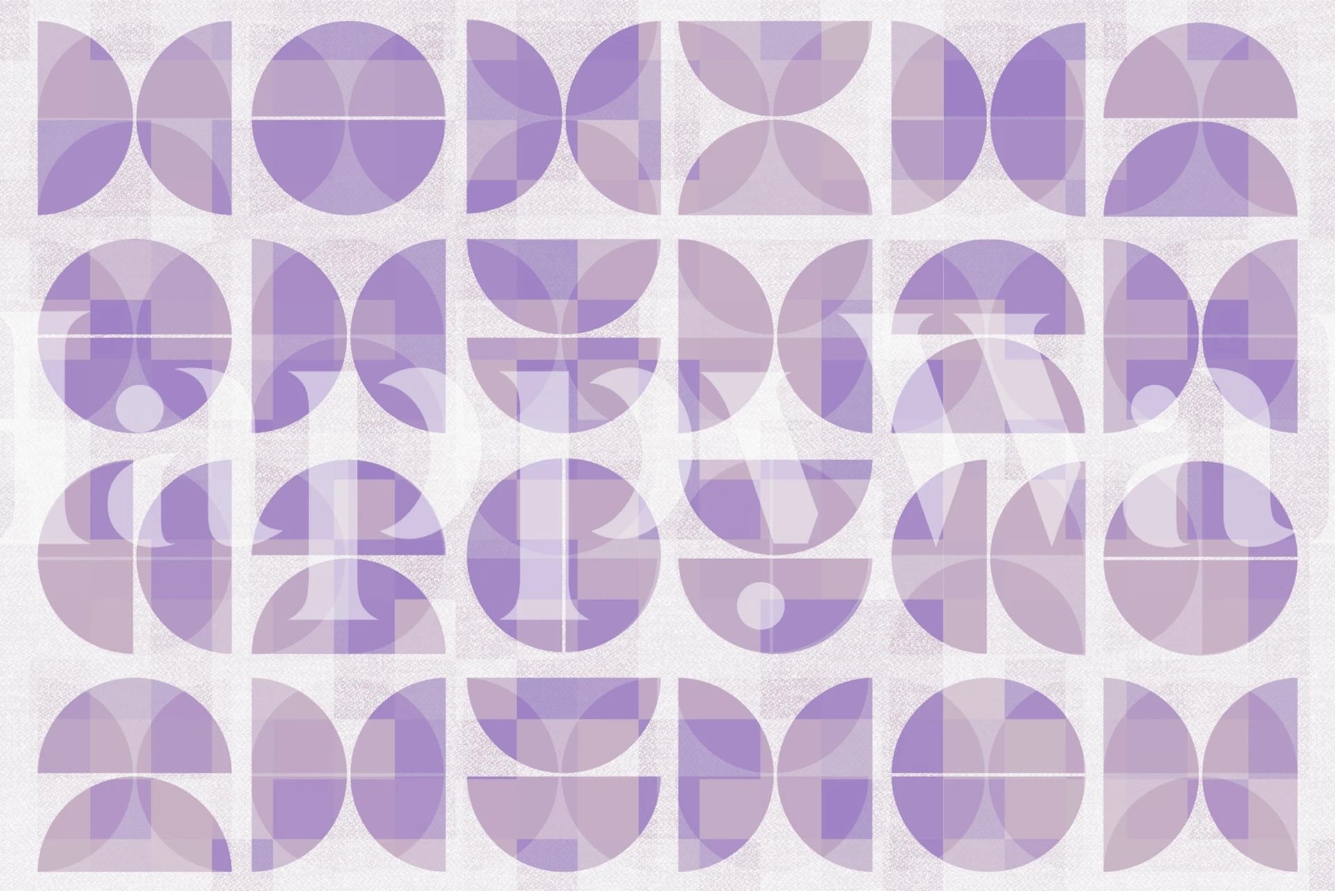 Geometric patterns in pastel lilac tones wallpaper