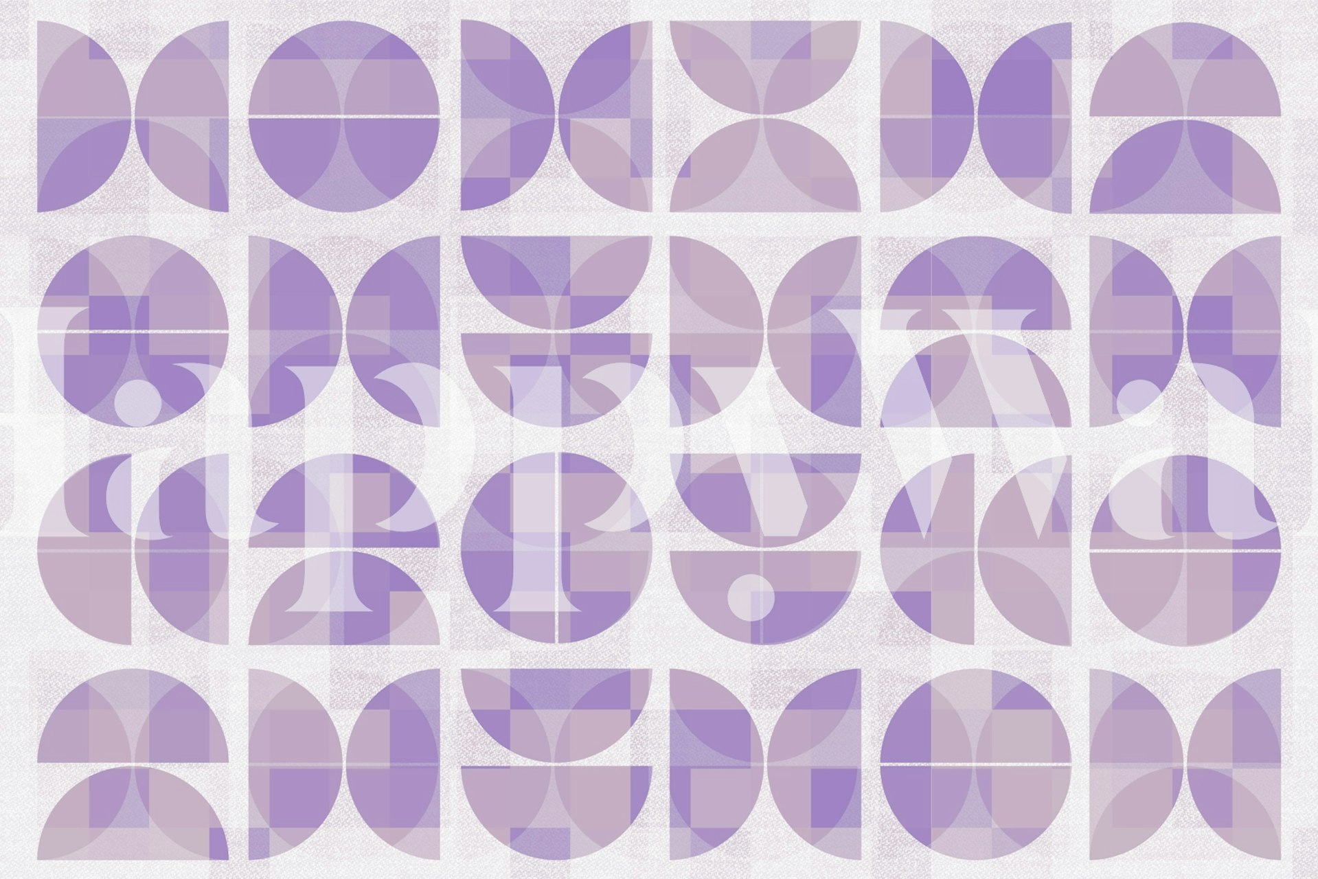 Tapeta Pastel Lilac Bauhaus v místnosti