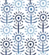 Sunflower field - blue and white
