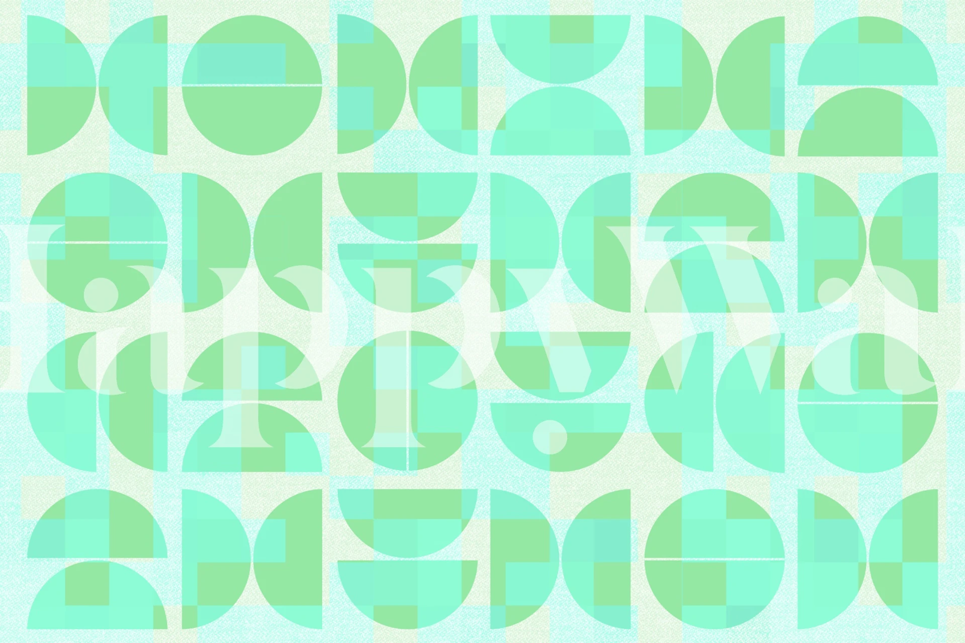 Vivid Bauhaus Geo tapet i et rom