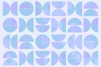 Vivid Blue Bauhaus Geo wallpaper