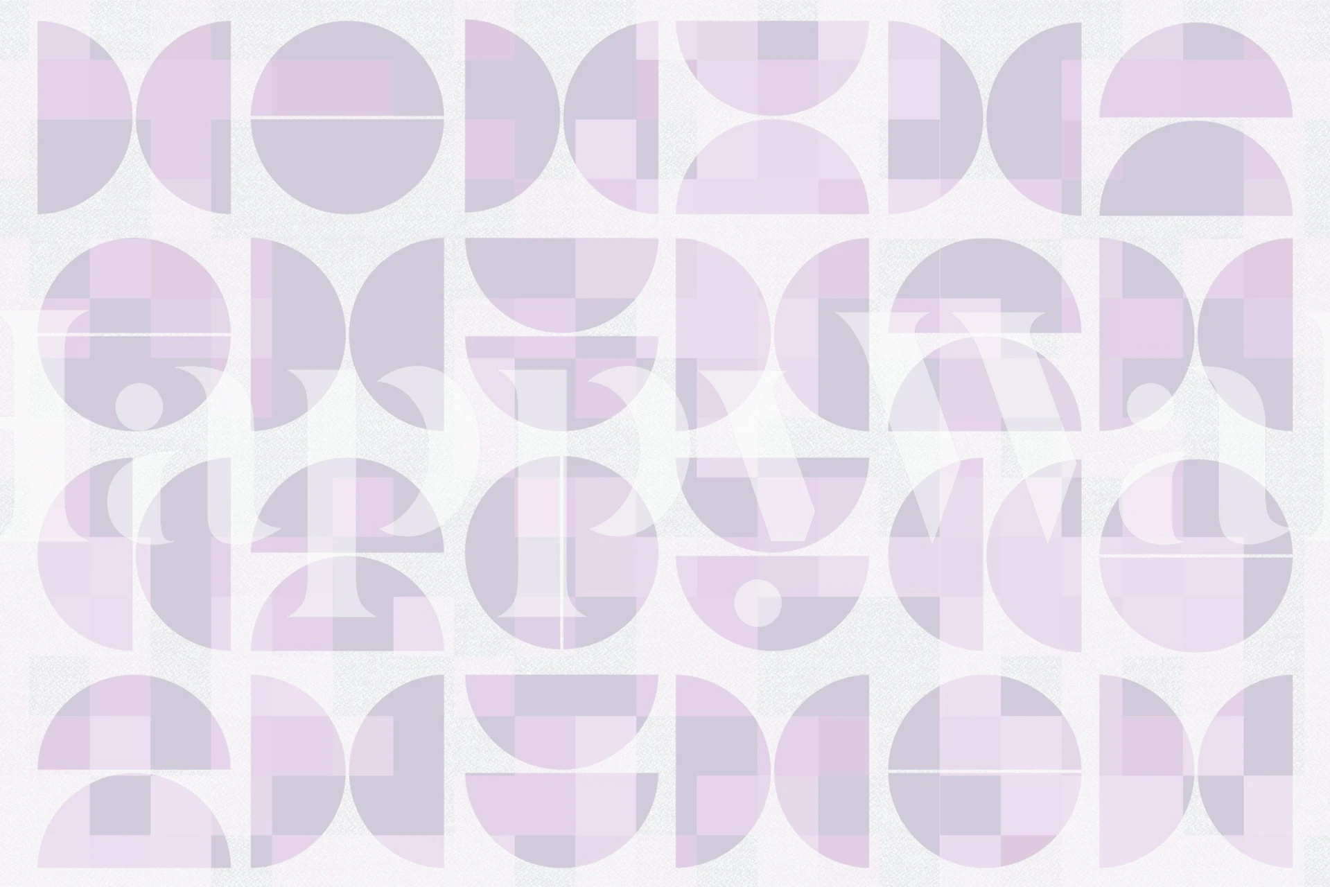 Soft Pink Bauhaus Tapetdesign in einem Raum