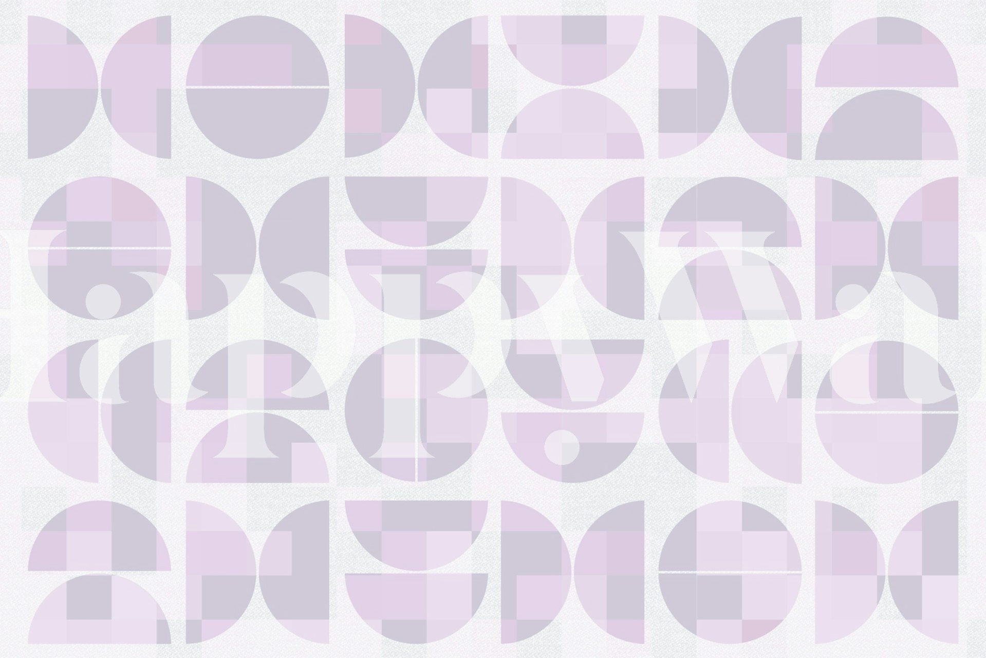 Návrh tapety Soft Pink Bauhaus v pokoji