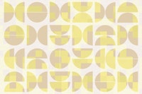 Soft Yellow Bauhaus Geo wallpaper