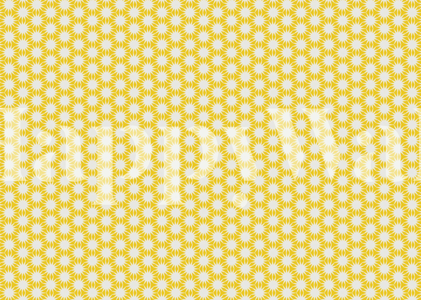 Sunny Pattern wallpaper in a bright room