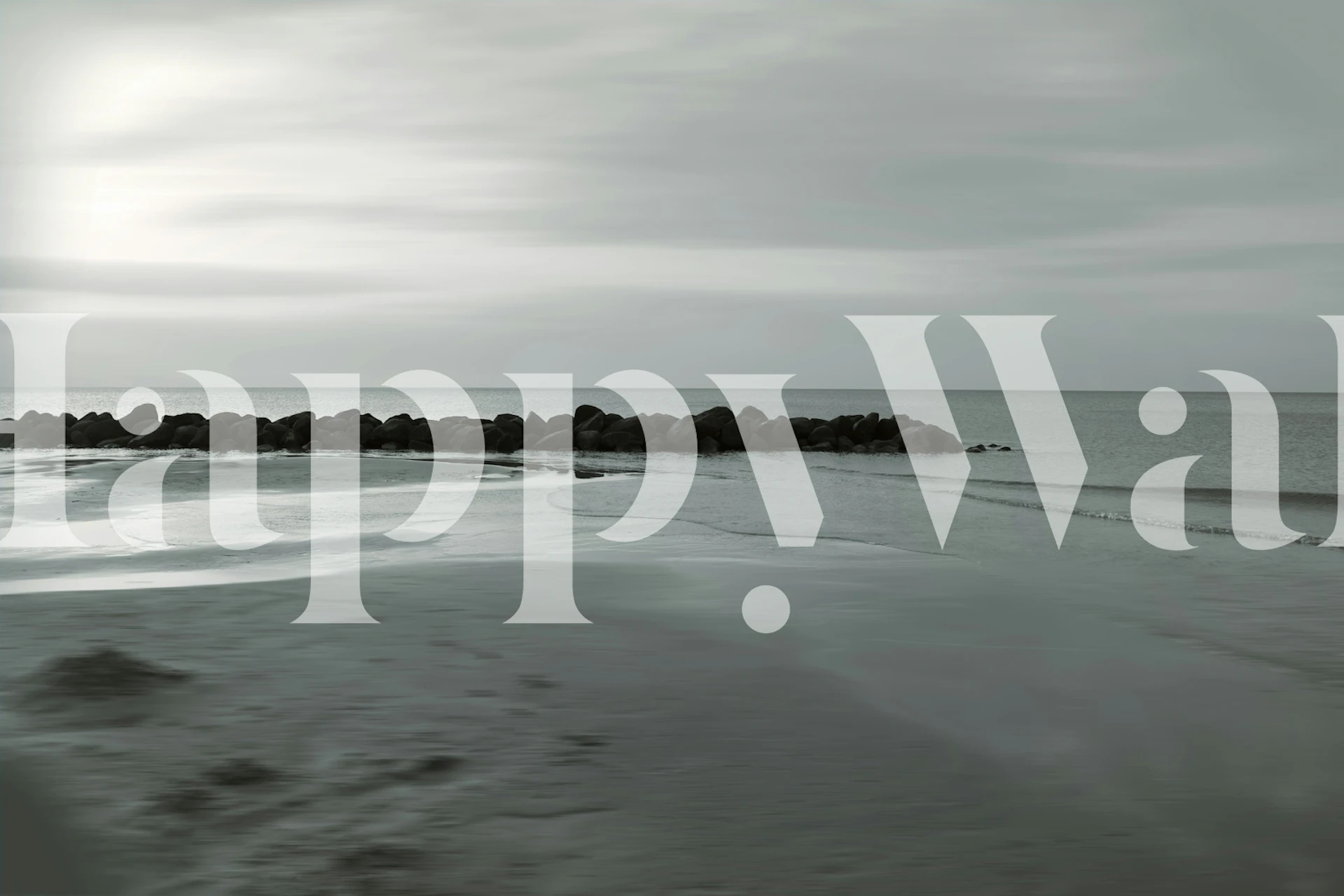 Tranquil Seaside wallpaper in a room