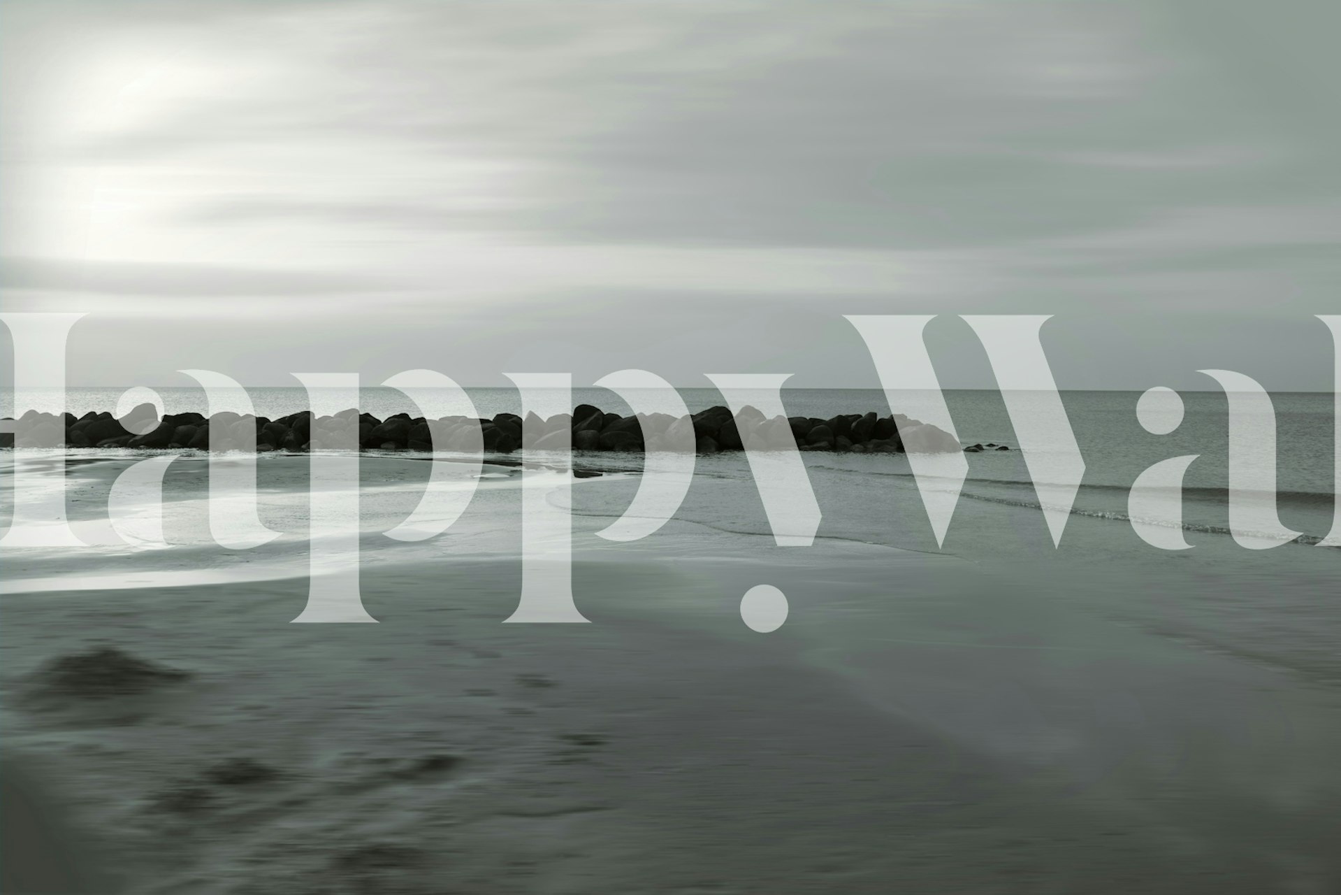 Tranquil Seaside wallpaper in a room