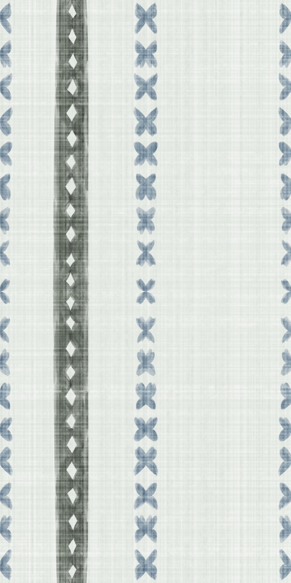 Blue Breeze Stripe Decor
