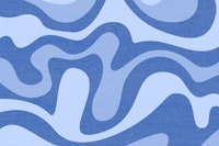 Groovy Blue Waves wallpaper