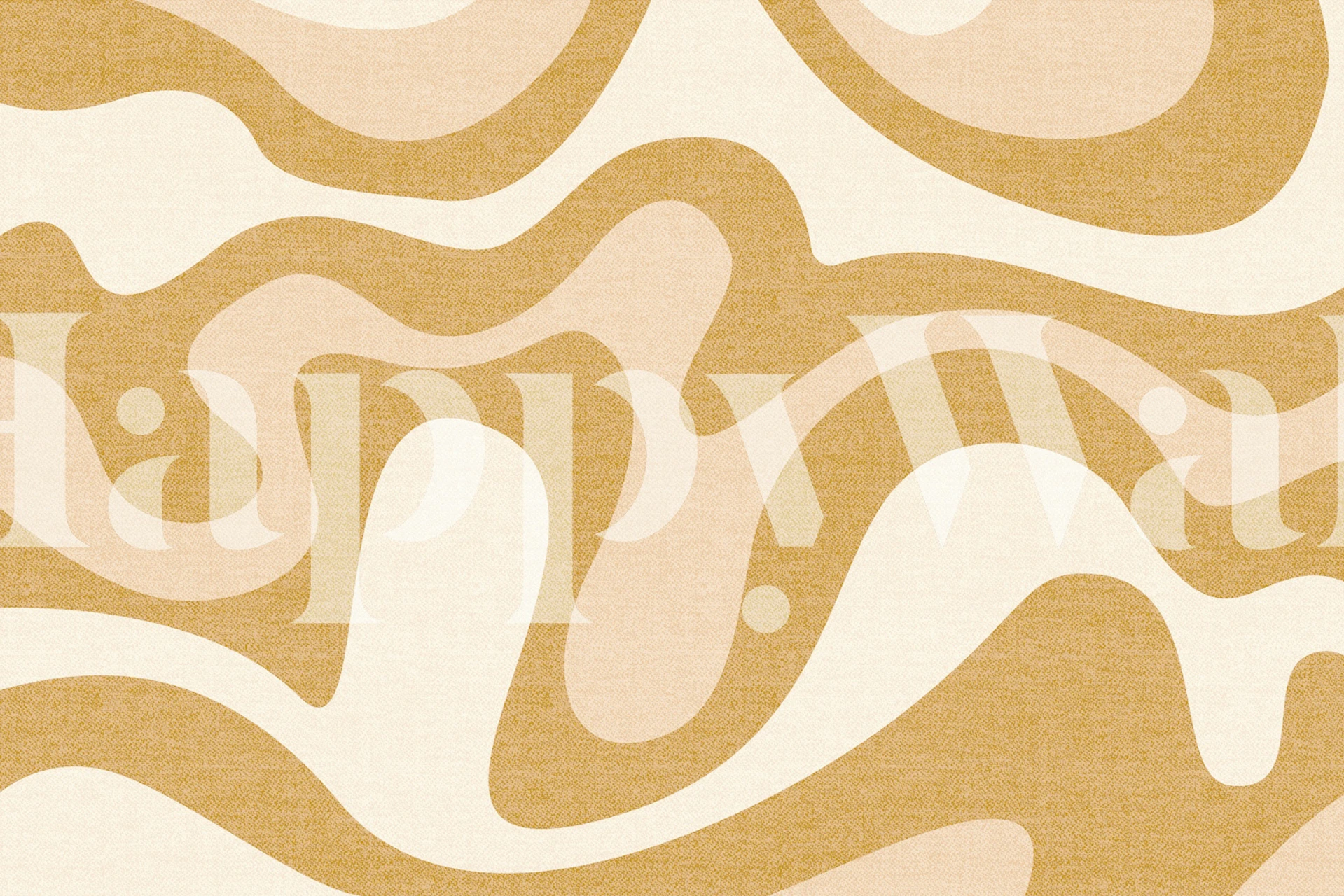 Sandy Waves Chic tapet i et rom