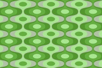 Vibrant Green Vintage Abstract Geo tapet