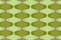 Vivid Green Vintage Abstract Geometry wallpaper