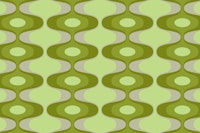 Vivid Green Vintage Geo Abstract wallpaper