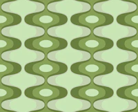 Vivid Green Vintage Geo Abstract tapeet