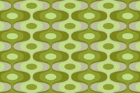 Vivid Olive Vintage Abstract Geo tapet