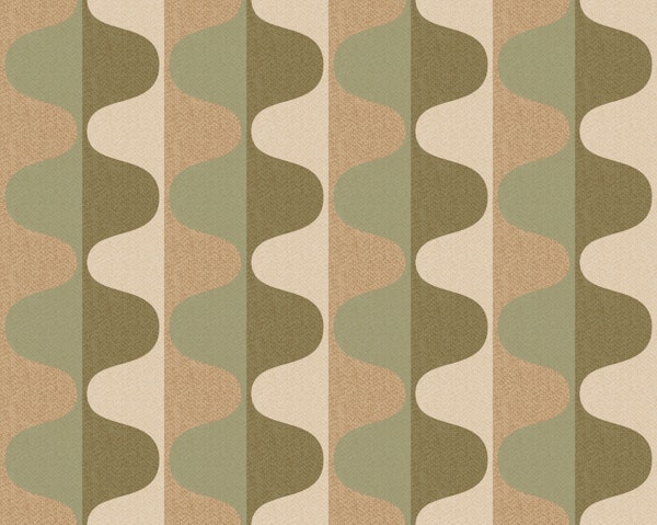 Vivid Olive Vintage Abstract Geo