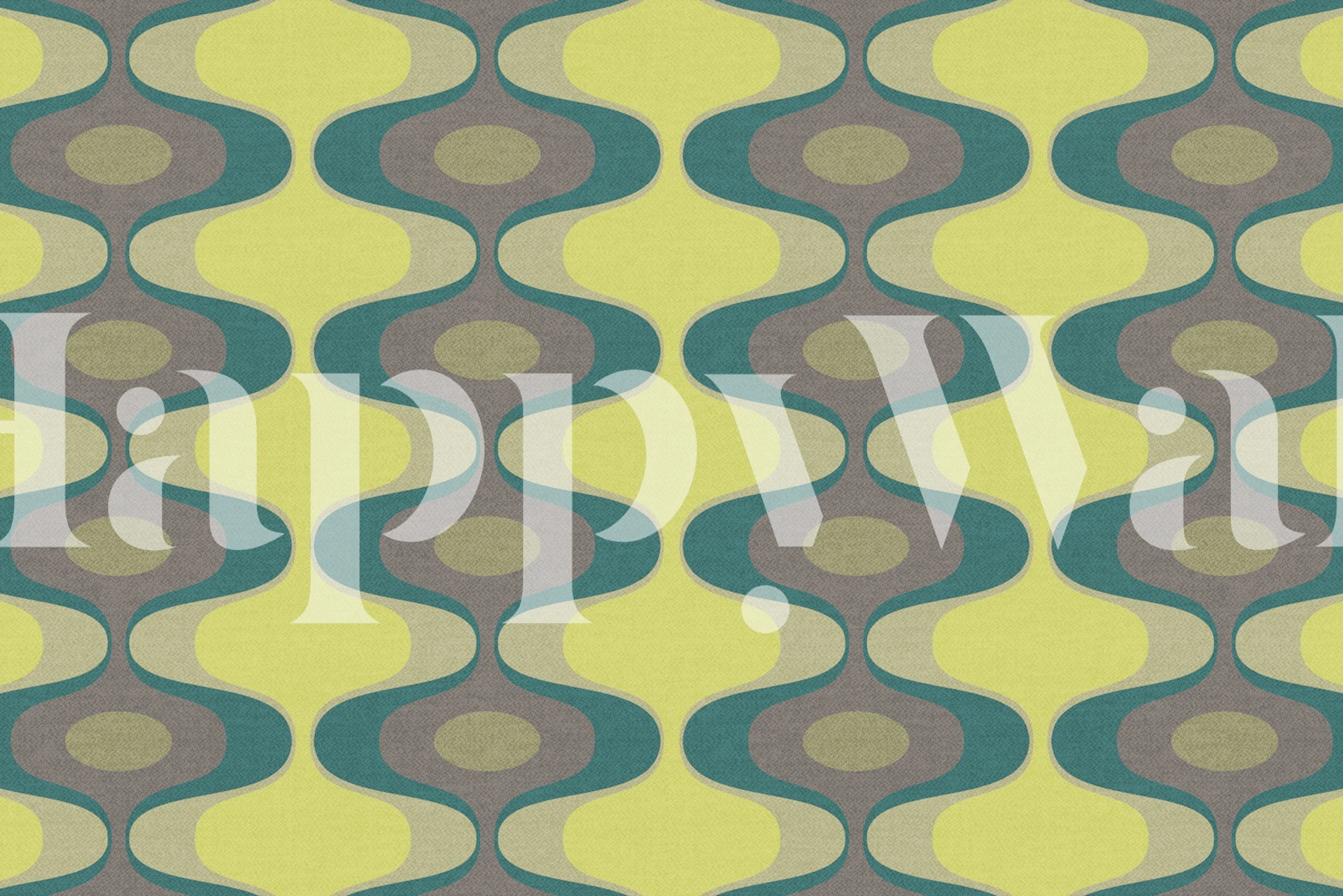 Tapeta Retro Vibes Abstract w pokoju