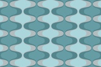 Vivid Teal Vintage Abstract Geo wallpaper