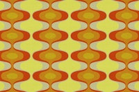 Retro Ovals in Warm Tones wallpaper