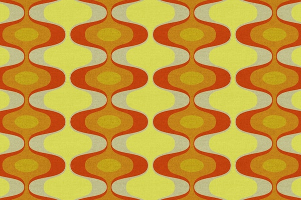 Retro Ovals in Warm Tones