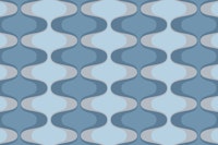Vivid Blue Vintage Abstract Geo carta da parati
