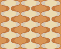 Retro Mod Curves Decor tapeet