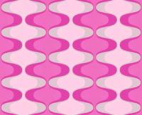 Vivid Pink Vintage Abstract Geo tapeet