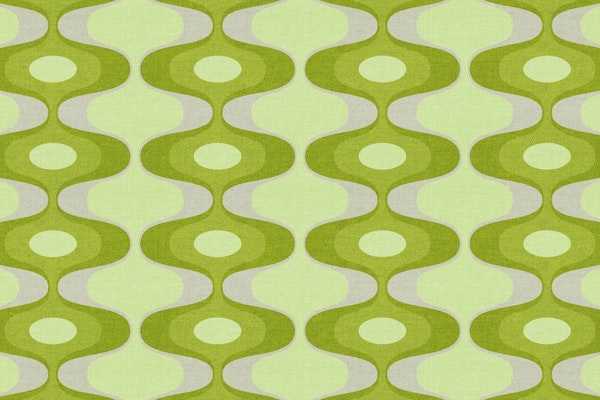 Vivid Green Retro Rounds