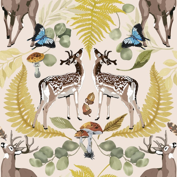 Serene Deer & Foliage