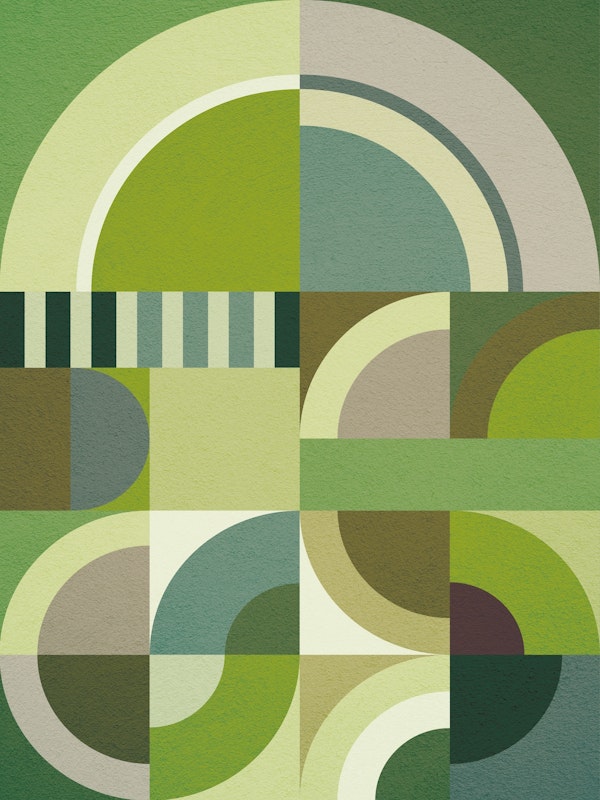 Bauhaus Green Geometry