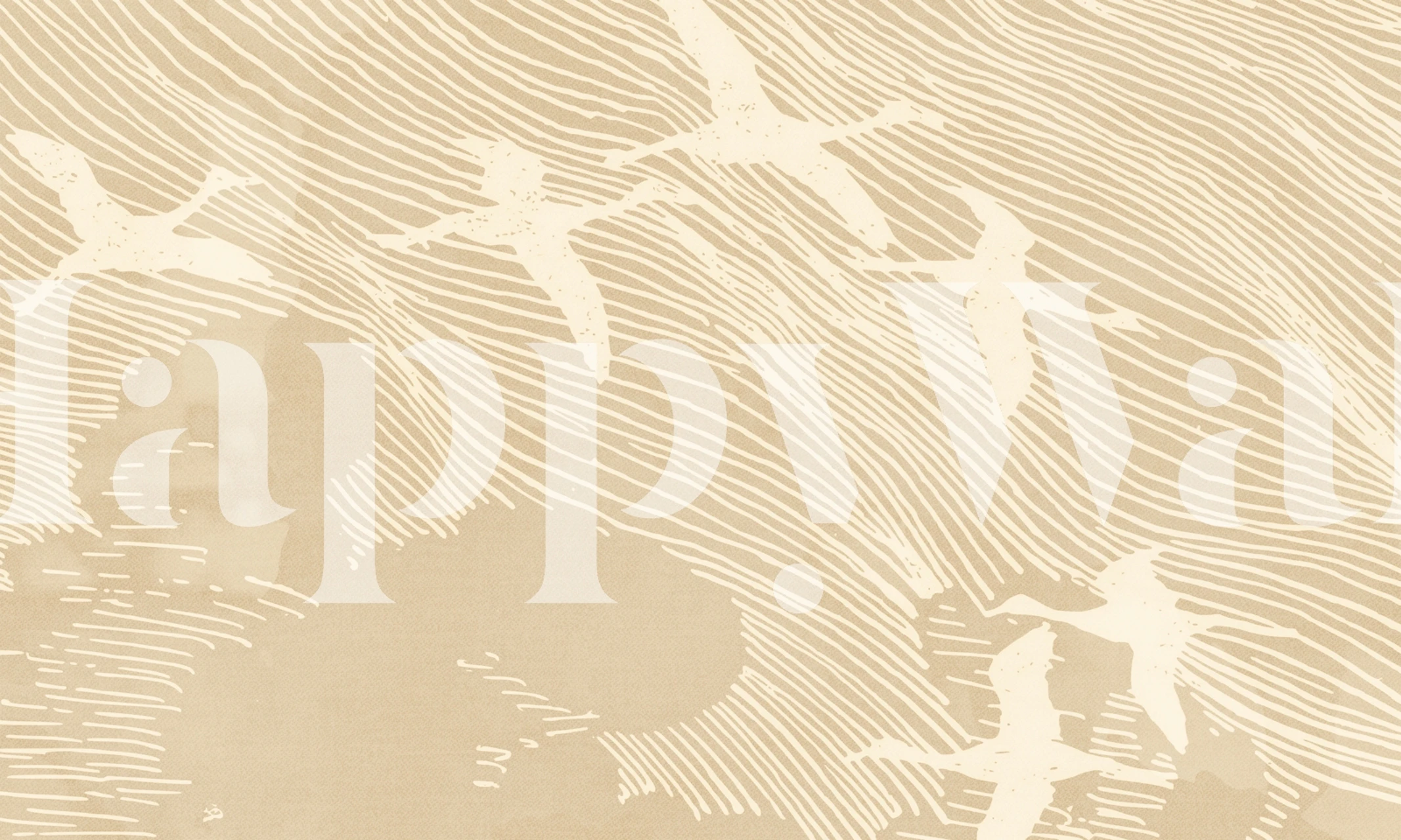 Ethereal Flight Daydream wallpaper in a room