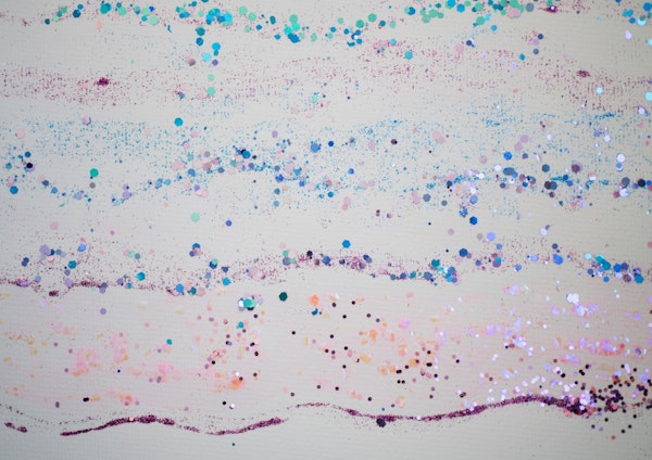 Glitter Waves Glam 1 (Faux Glitter)