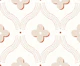 Quatrefoil trellis - sand and rust
