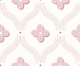 Quatrefoil trellis - dusty pink on cream