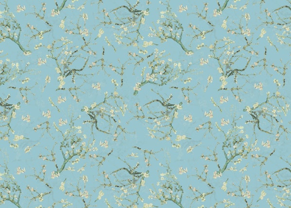 Van Gogh Almond Blossoms Blue