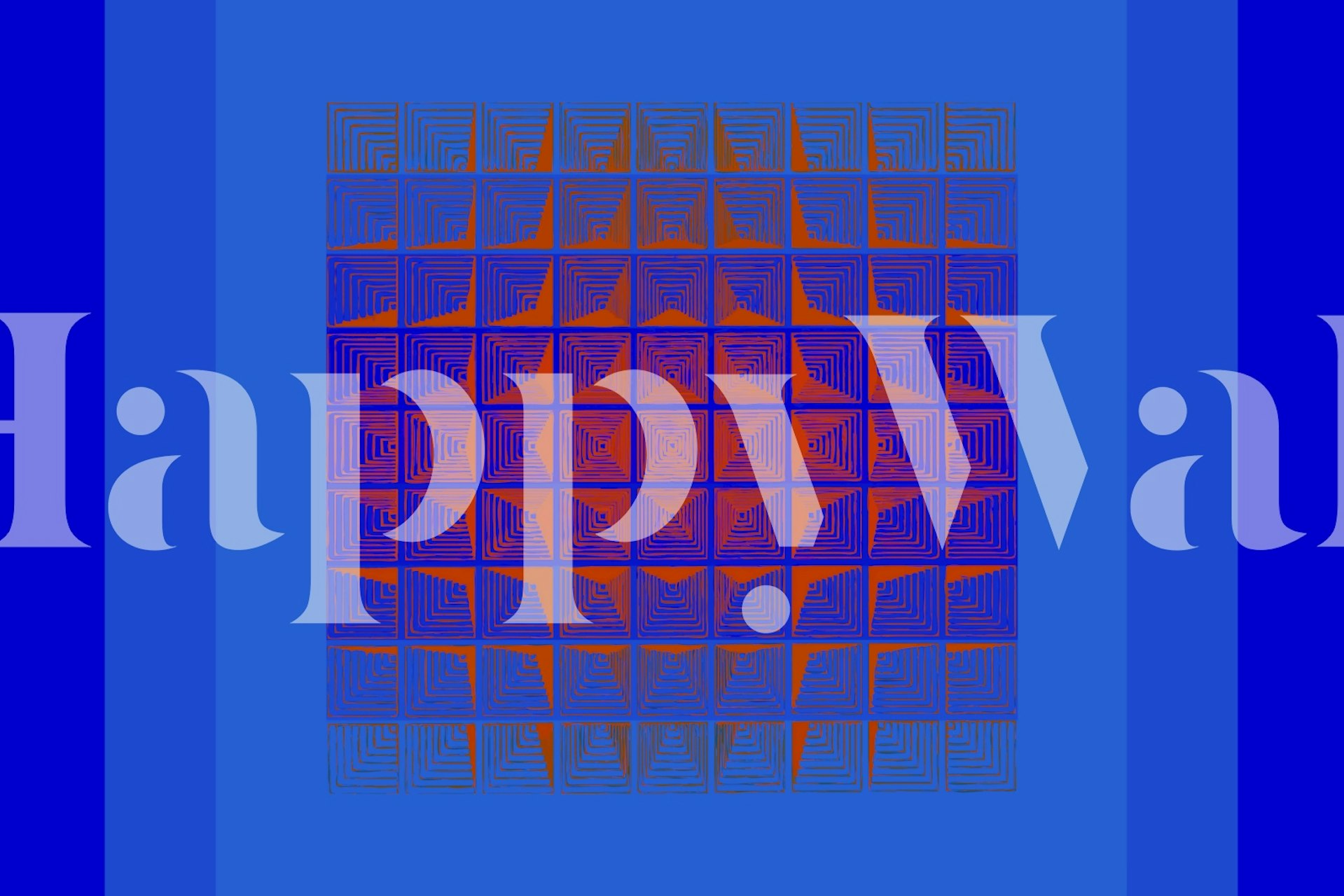 Vintage Art inspired 70s Sunset wallpaper in a room