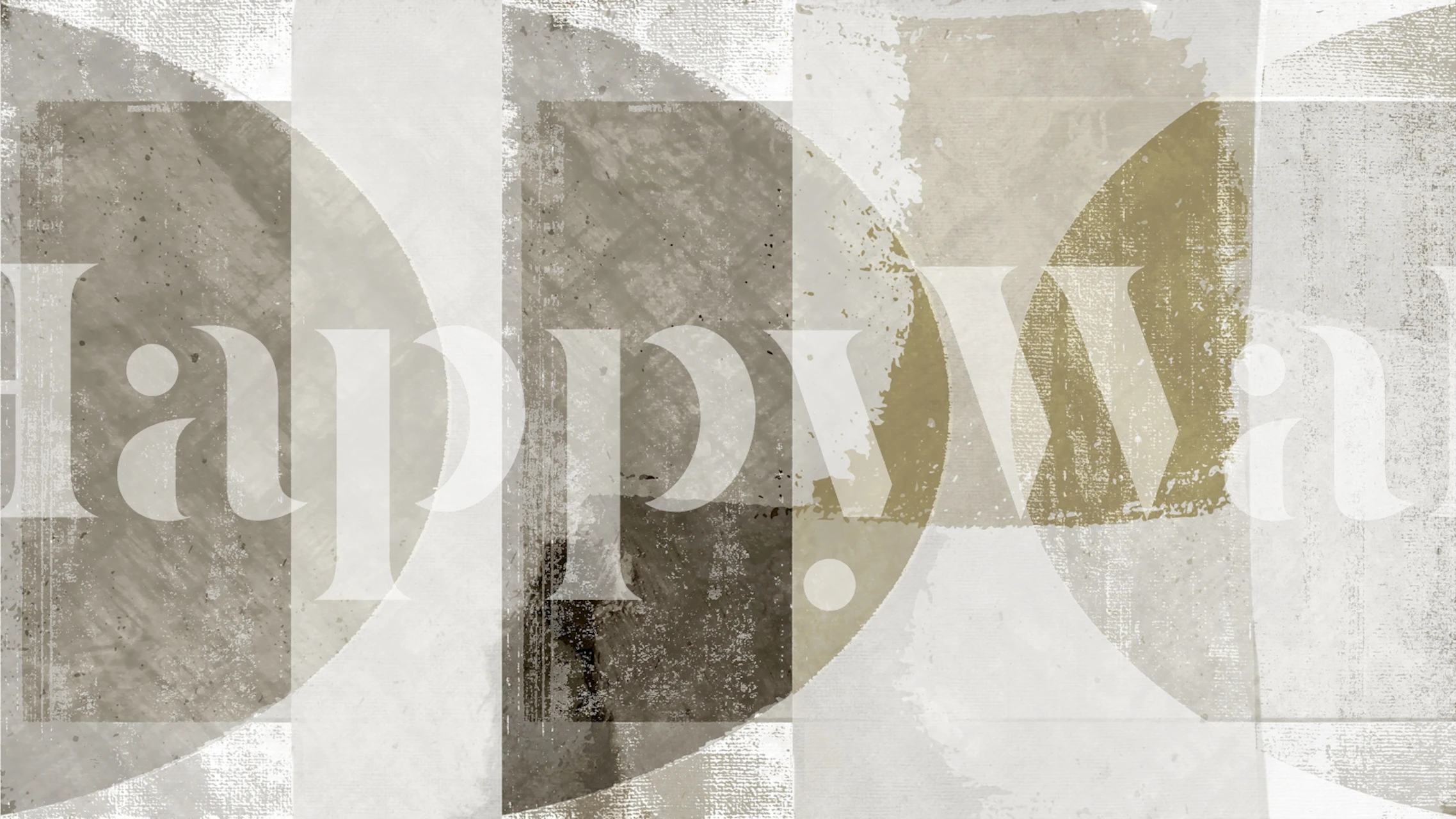 Modern Vintage Geometry tapet i et rum