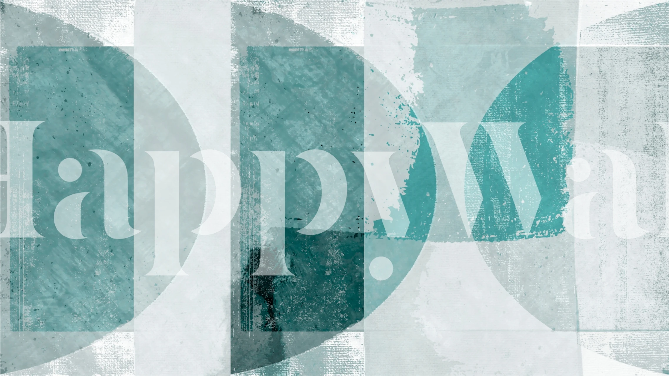 Tapeta Modern green vintage geometry w pokoju