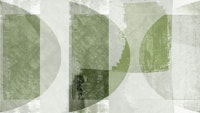 Abstract Sage Shapes behang