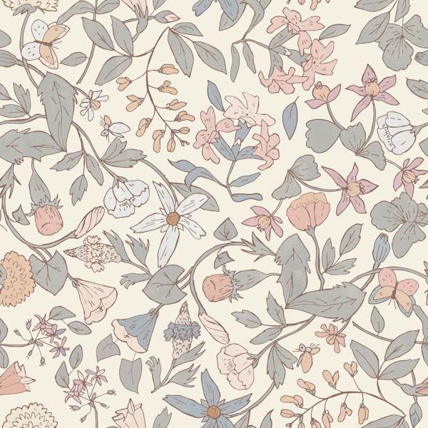 Rustic Floral Tapestry