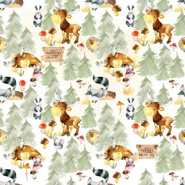 Cute Woodland Animals Forest