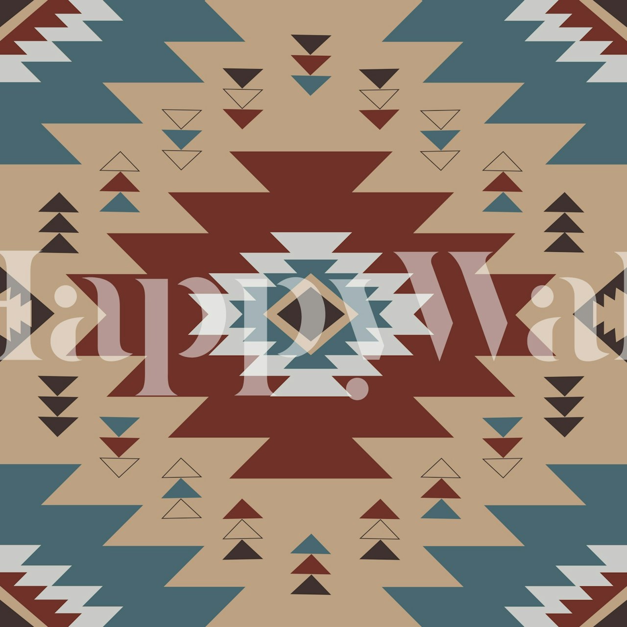 Navajo Style Essence wallpaper in a room