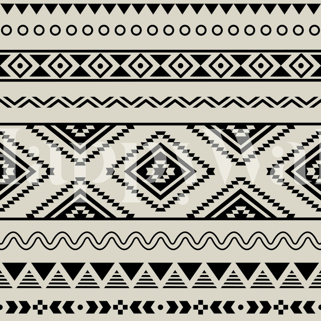 Aztec Inspired Design tapet i et rom