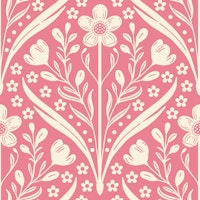 buttercup floral damask - dusty rose ταπετσαρία